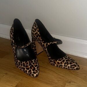 NWOB Kate Spade Maren Leopard Print Mary Jane Pumps sz 9.5